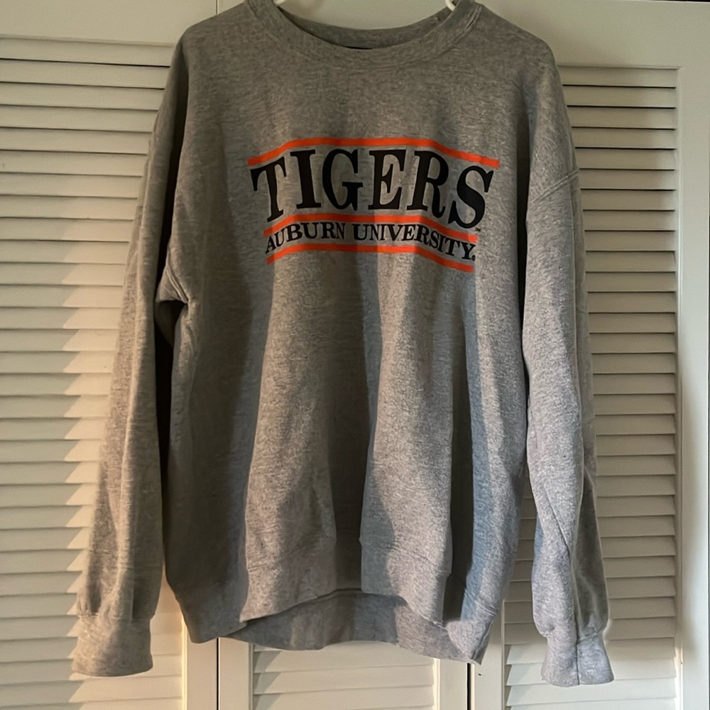 Gray Auburn Tigers Sweatshirt Size Large